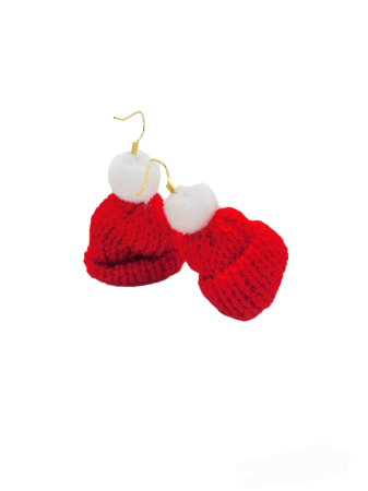 EARRINGS SANTA HATT
